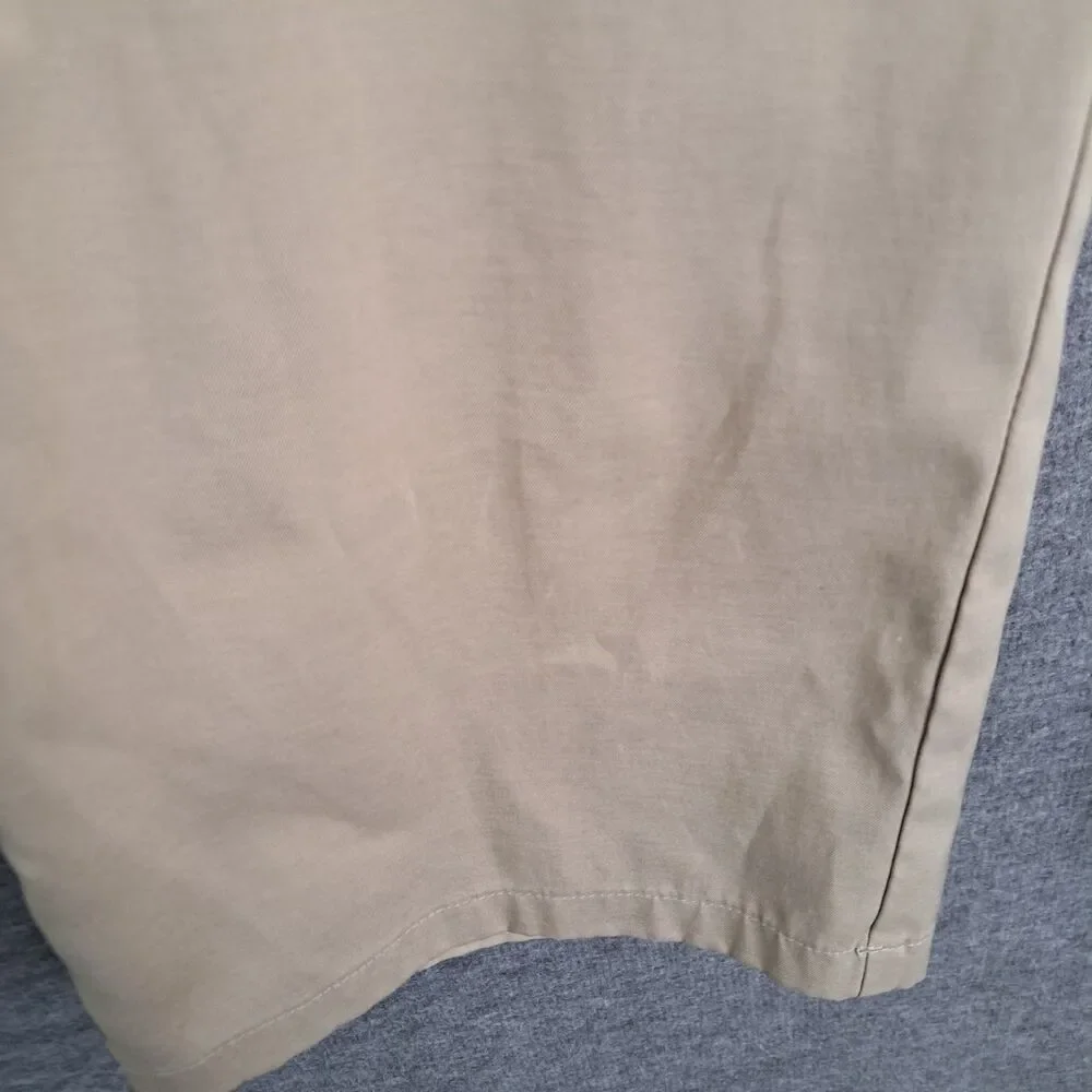 Nike‎ Golf Khaki Beige Dri Fit Flat Front Golf Pants Sz 34